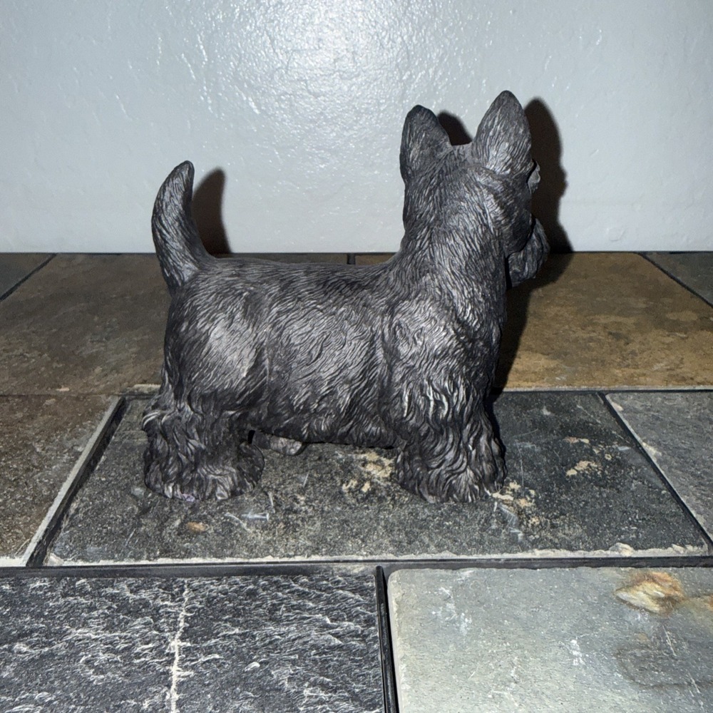 Vintage SCOTTY CERAMIC DOG PUREBRED PETS 1985 KATHY WISE ENESCO SCOTTIE - Picture 4 of 6